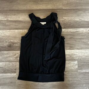 White House Black Market Black Sleeveless Blouse